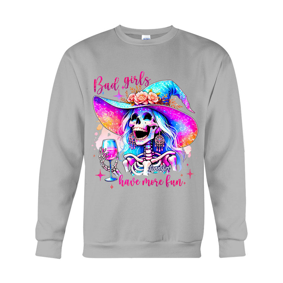 Bad Girls Have More Fun - Personalized Witch T-shirt And Hoodie