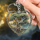 Tree Of Life Scandinavian Mythology Rustic Style - Personalized Irish Keychain