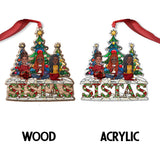 Sistas - Personalized Bestie Custom Shaped Ornament