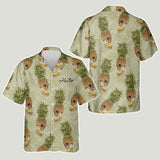 Funny Pineapple Skull - Personalized Skull Hawaiian Shirt