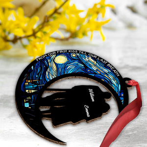 From Our First Kiss Till Our Last Breath - Personalized Couple Ornament