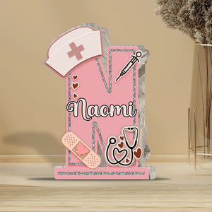 Nurse Letter - Personalized Nurse Custom Shaped Acrylic Plaque