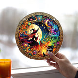 Beautiful Witch - Personalized Witch Window Hanging Suncatcher Ornament