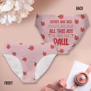 Customized Women's Briefs - Personalized Couple Women's Briefs