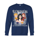 We're Yours No Returns Or Refunds Chibi Kids Bootleg Rap - Personalized Mother T-shirt And Hoodie