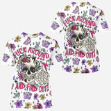 Fuck Around & Find Out - Personalized Skull All Over Shirt