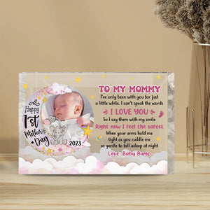Happy 1st Mother's Day - Personalized Mother Custom Shaped Acrylic Plaque