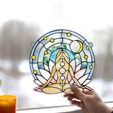 Namaste - Personalized Yoga Window Hanging Suncatcher Ornament