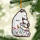 Mama Bear - Personalized Mother Custom Shaped Ornament