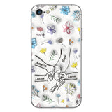 Holding Hands Grandma Mom Nana - Personalized Grandma Phone Case