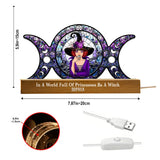 In A World Full Of Princesses Be A Witch - Personalized Witch Shaped Led Night Light