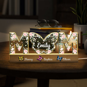 Butterfly Mother - Personalized Mother Custom LED Night Light
