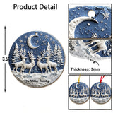 Beautiful Night Silent Night - Personalized Family Ornament