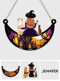 Wicked Witch And Little Monster - Personalized Dog Window Hanging Suncatcher Ornament