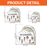 My Grandkids - Personalized Grandma Custom Shaped Acrylic Plaque