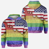 I am brave I am bruised True Colors - Personalized LGBT Support All Over Shirt