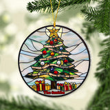 Merry Christmas - Personalized Family Transparent Ornament
