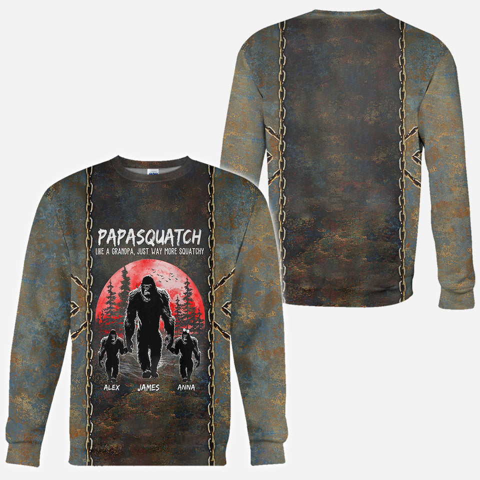 Grandpasquatch - Personalized Father All Over Shirt