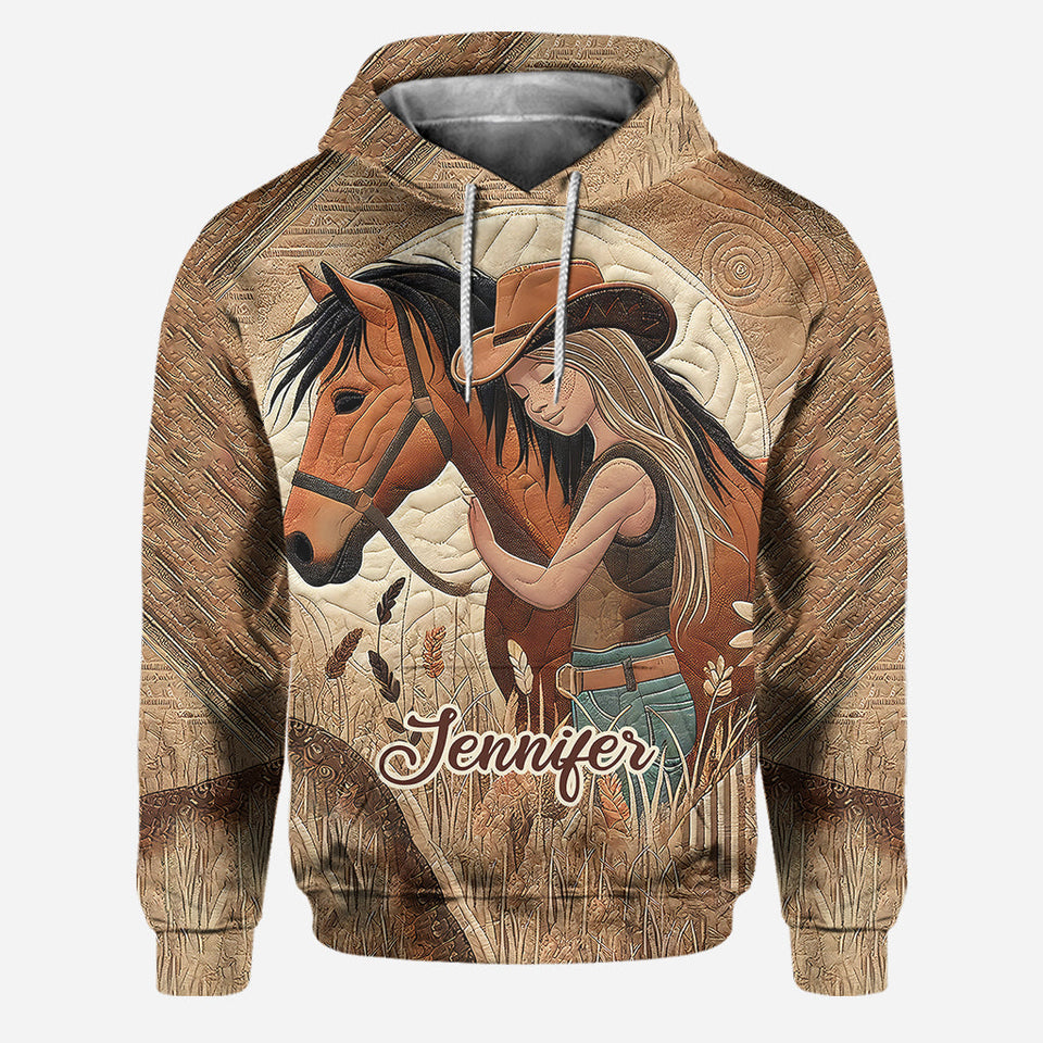 Horse Lovers - Personalized Horse Hoodie and Leggings
