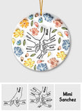 Hand Holding Love - Personalized Mother Ornament