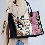 Funny Nurse Leopard Gift For Nurse, CNA, CMA, Doctor - Personalized Nurse Canvas Tote Bag