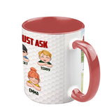 Best Dad by Par - Personalized Golf Accent Mug