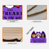 It's Freaking Bats In Here - Personalized Dog Custom Shaped Wood Sign