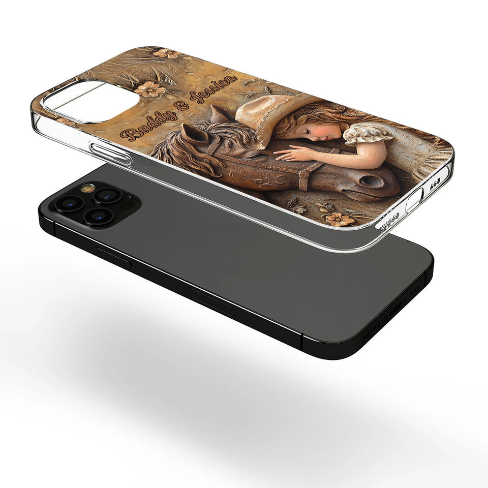 Just A Girl Who Loves Horse - Personalized Horse Clear Phone Case
