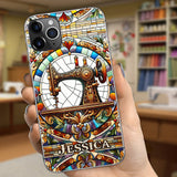 Colorful Sewing Machine - Personalized Sewing Phone Case