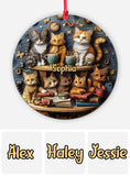 Just Love Books & Cats - Personalized Book Ornament