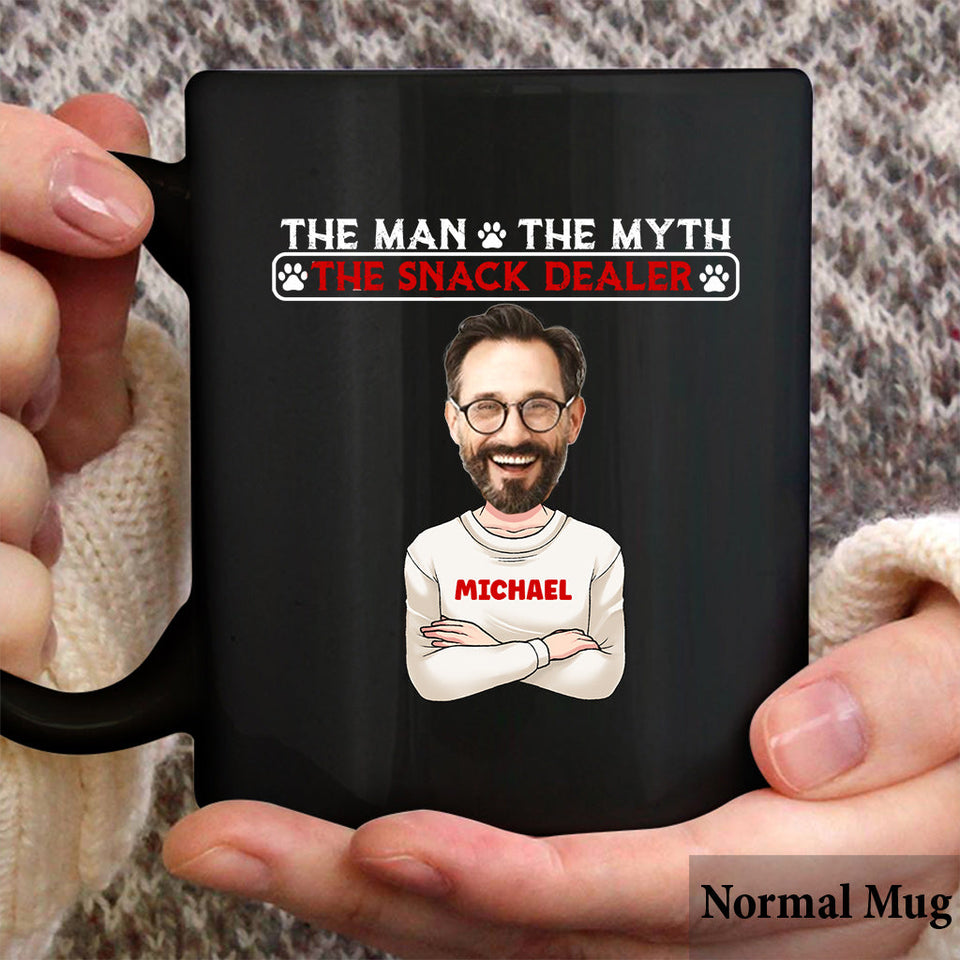 The Man The Myth The Snack Dealer - Personalized Father Mug