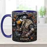 Viking Warrior Drinking Legend Raise Your Horn - Personalized Viking Accent Mug