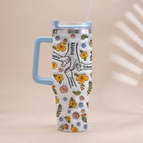 You Hold Our Hand - Personalized Mother Tumbler With Handle