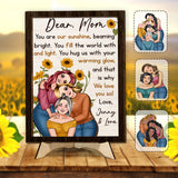 You Are My Sunshine - Personalized Mother 2 Layered Wood Sign / Wood Plaque