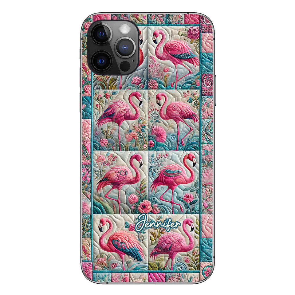 Vintage Flamingo - Personalized Flamingo Phone Case