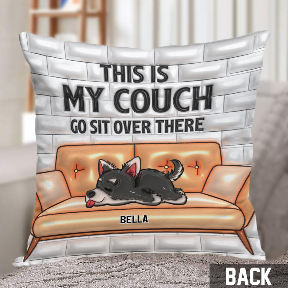 This Is My Couch - Personalized Dog Throw Pillow