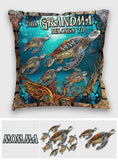 This Grandma Belongs To - Personalized Grandma Throw Pillow