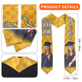Photo Custom Graduation Stole Sash - Personalized Graduation Graduation Stole