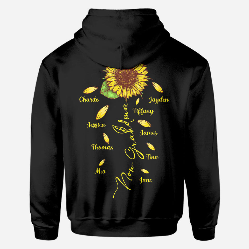 First Mother Now Grandma With Any Kid Name - Personalized Mother All Over Shirt