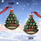 Merry Christmas - Personalized Family Custom Shaped Ornament