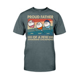 Proud Father Mother Of A Few Swimming Champions - Personalized Father T-shirt And Hoodie