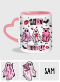 Mean Ghouls - Personalized Bestie Heart Handle Mug