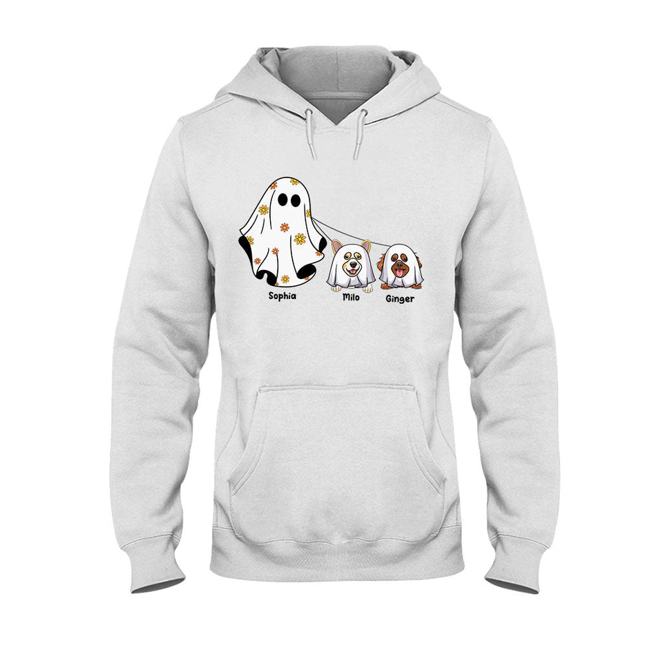 Cute Ghosts - Personalized Dog T-shirt And Hoodie