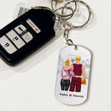 Go Home Safe - Personalized Basketball Stainless Steel Keychain