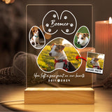 You Left A Paw Print - Personalized Dog Shaped Led Night Light
