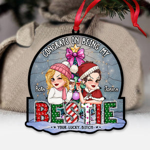 We Are More Than Friends We Are Like A Really Small Gang - Personalized Bestie Custom Shaped Ornament