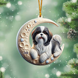 I Love My Dog - Personalized Dog Ornament