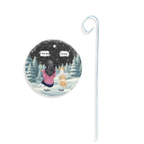 I Miss You - Personalized Dog Round Hanging Garden Slate