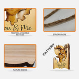 Buck And Doe - Personalized Hunting Custom Shaped Wood Sign