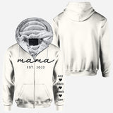 Mama Est. Kids Children Names On Sleeves - Personalized Mother All Over Shirt